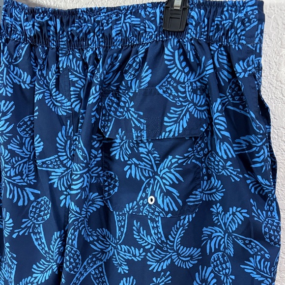 St.John’s,Bay, Size 2XLT,Men's Blue Floral Swim Shorts - Picture 4 of 16